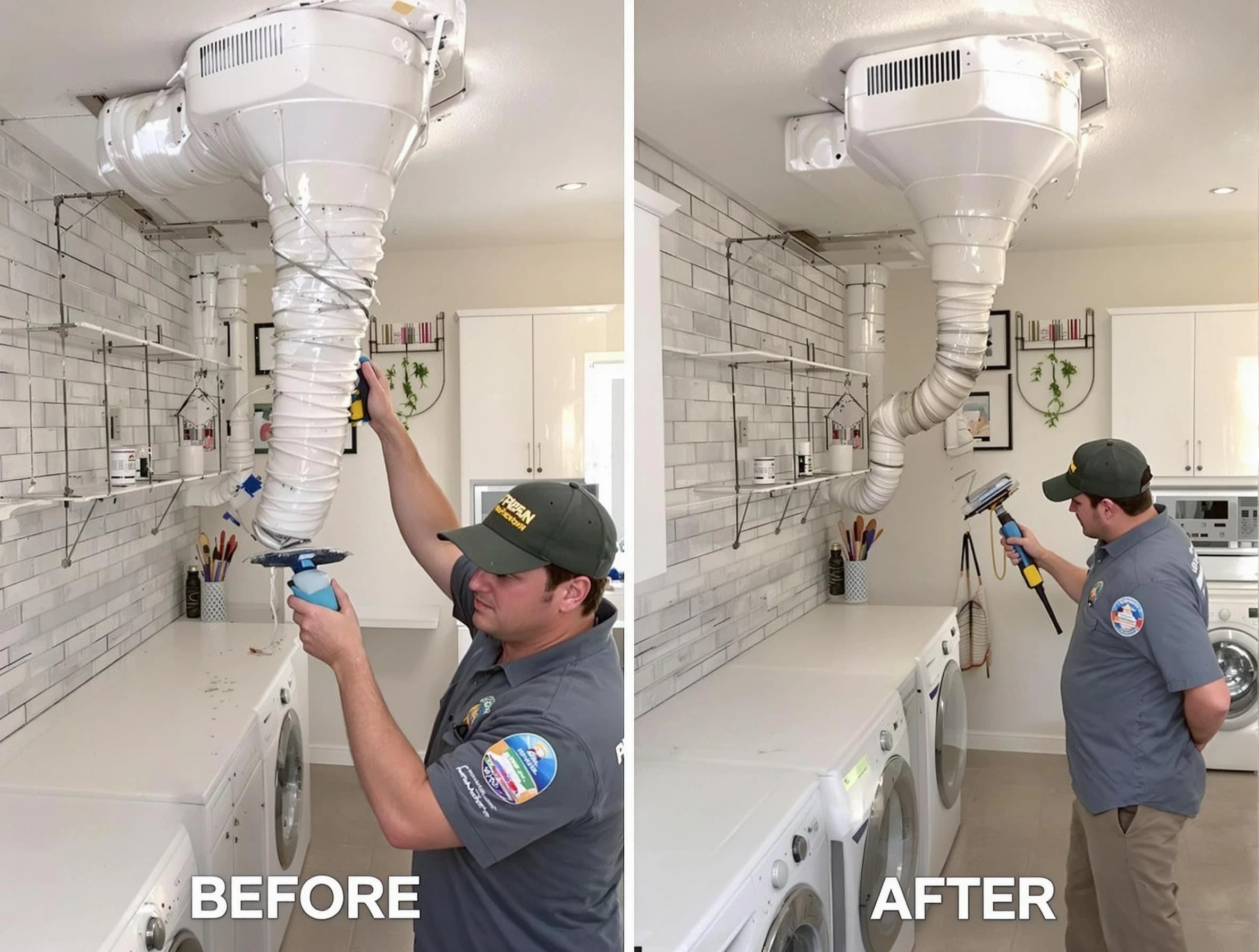 Professional dryer exhaust vent cleaning by Andover Dryer Vent Cleaning in Andover