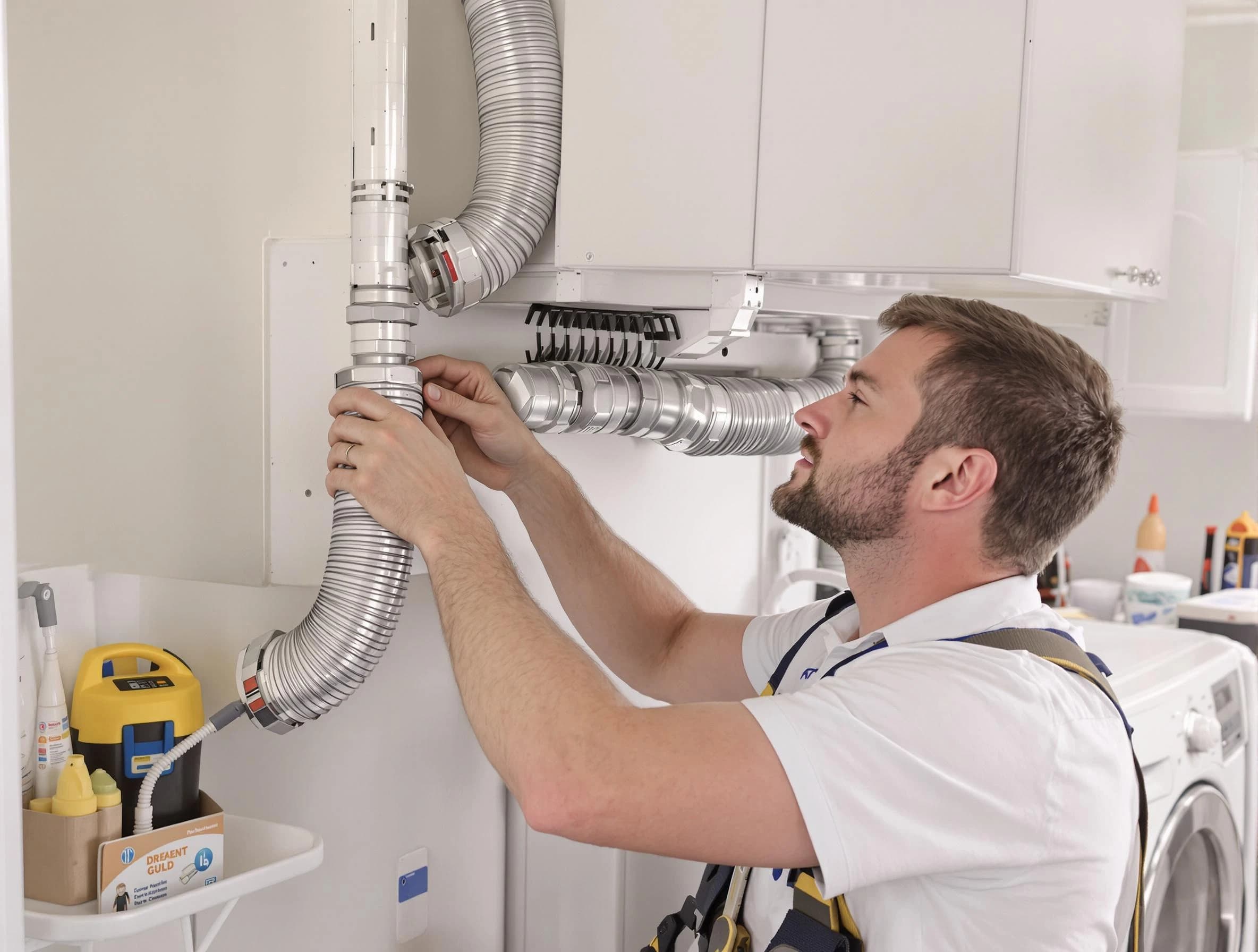 Professional dryer vent repair and installation by Andover Dryer Vent Cleaning in Andover