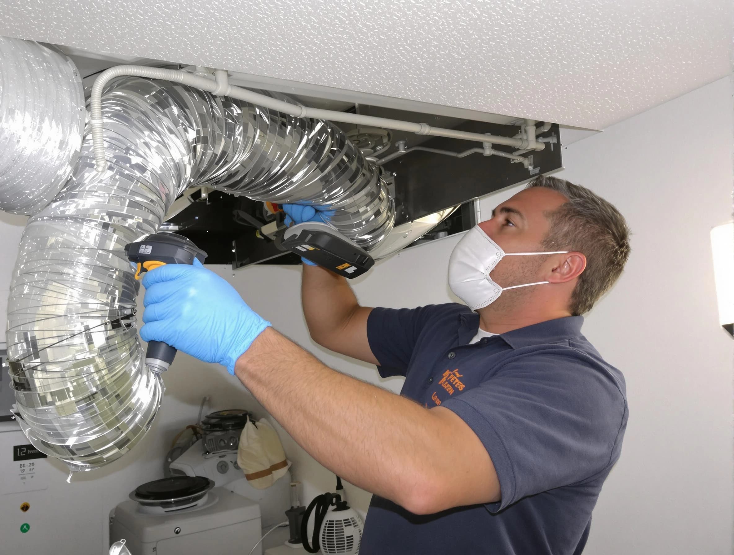 Andover Dryer Vent Cleaning professional performing thorough residential dryer vent cleaning in Andover