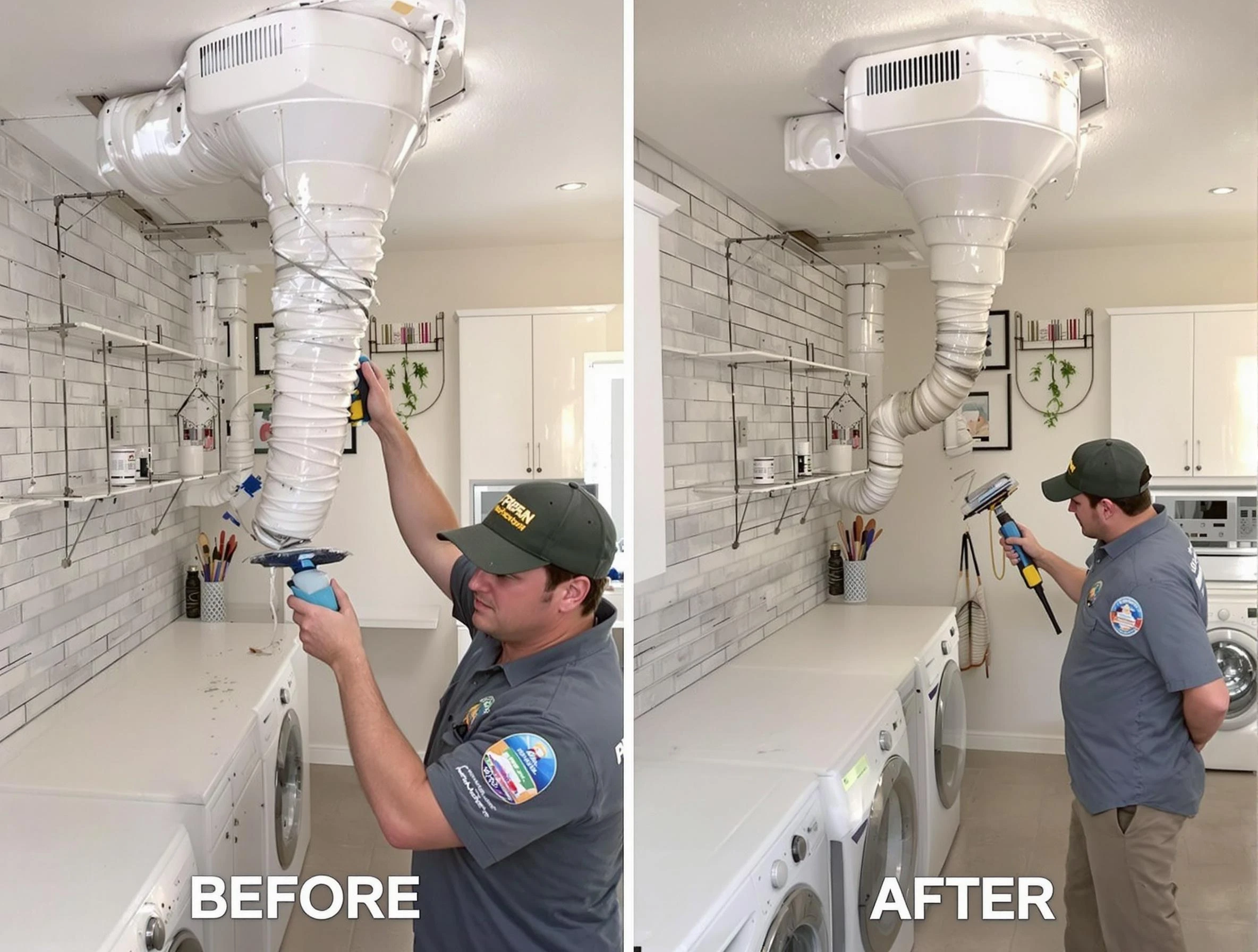 Professional dryer exhaust vent cleaning by Andover Dryer Vent Cleaning in Andover