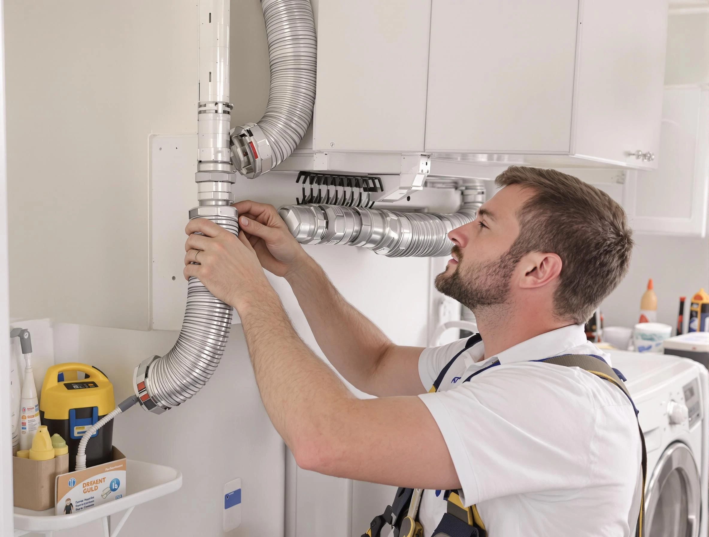 Professional dryer vent repair and installation by Andover Dryer Vent Cleaning in Andover